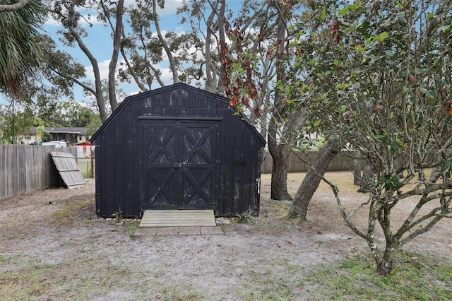 view of outdoor structure