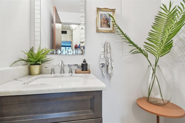 bathroom with vanity