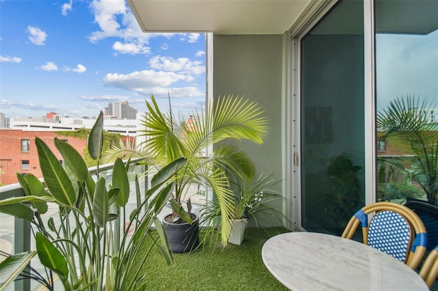 view of balcony