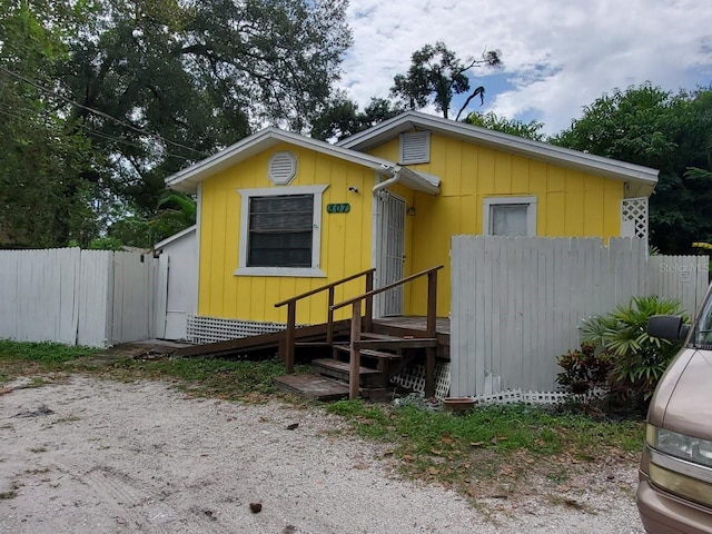 view of front of home