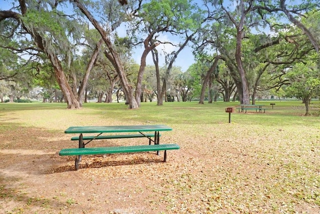 view of home's community featuring a lawn