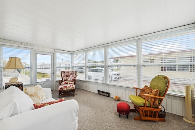 view of sunroom / solarium