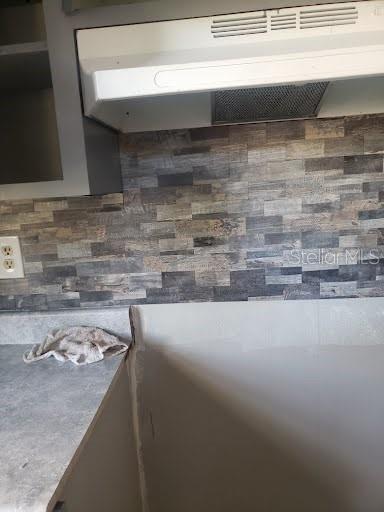 interior details with range hood