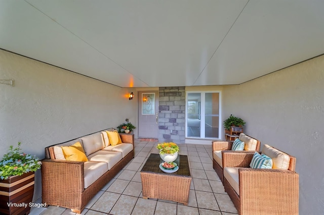 view of patio with outdoor lounge area