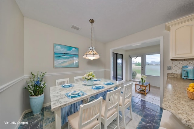 view of dining room