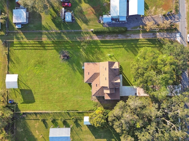 bird's eye view featuring a rural view