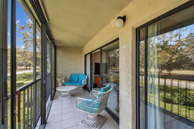 view of sunroom