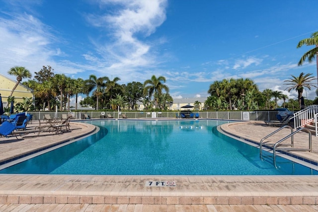 view of pool with a patio area