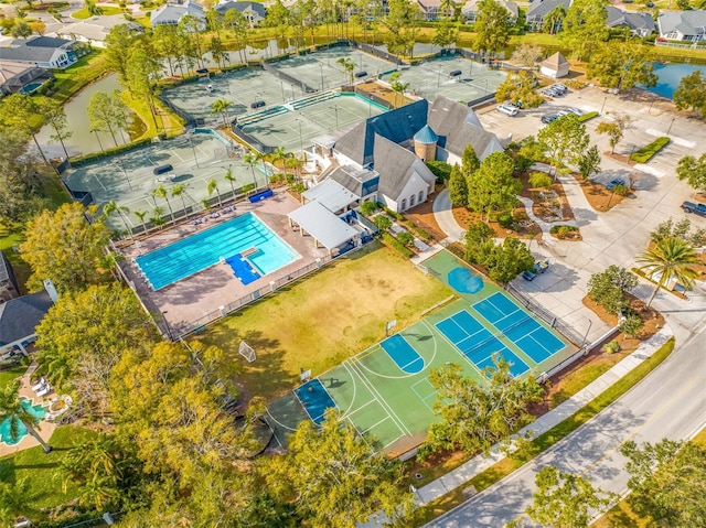 birds eye view of property