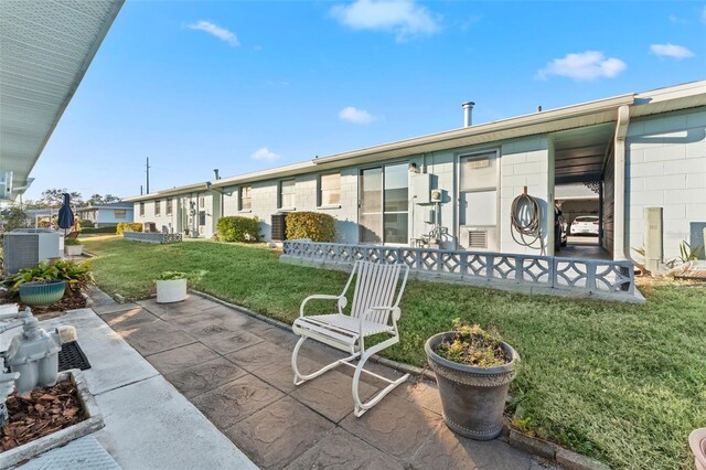 view of patio / terrace with cooling unit