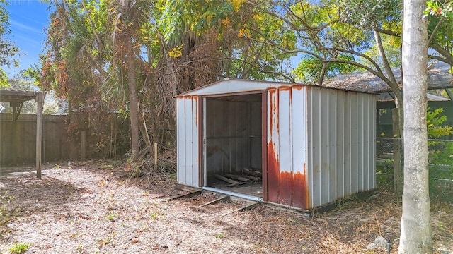 view of outbuilding