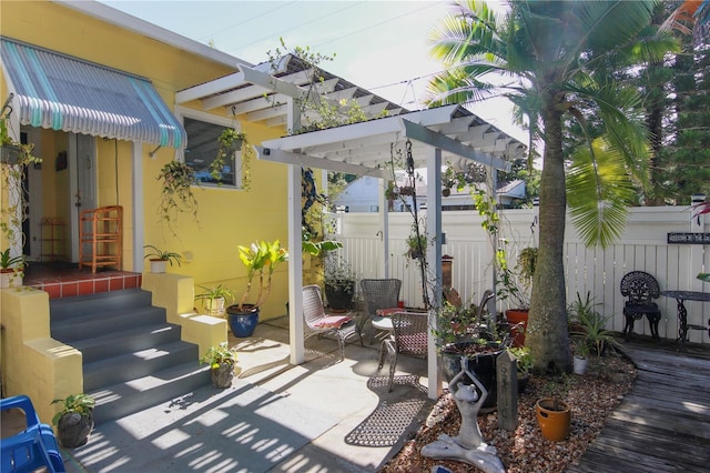 view of patio