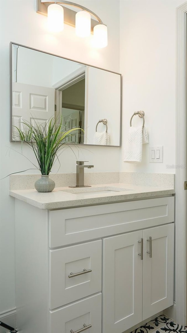 bathroom featuring vanity