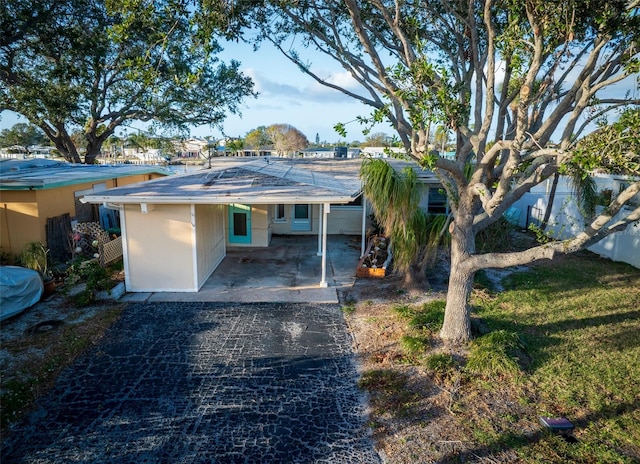 view of front of home