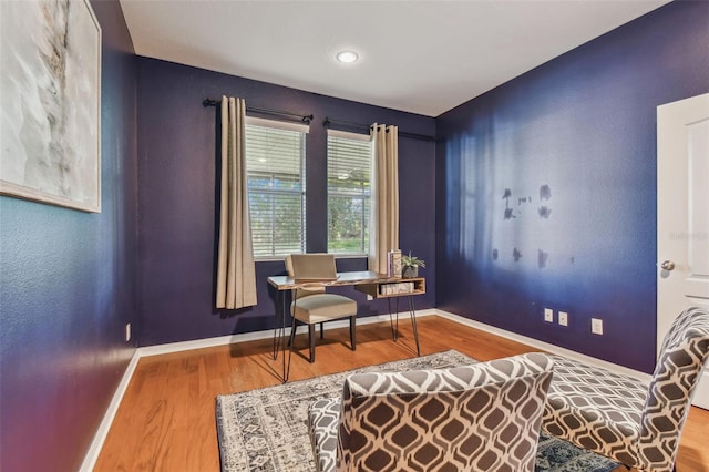 2212 Valterra Vista Way, Valrico, FL 33594 - sitting room with wood finished floors and a desk