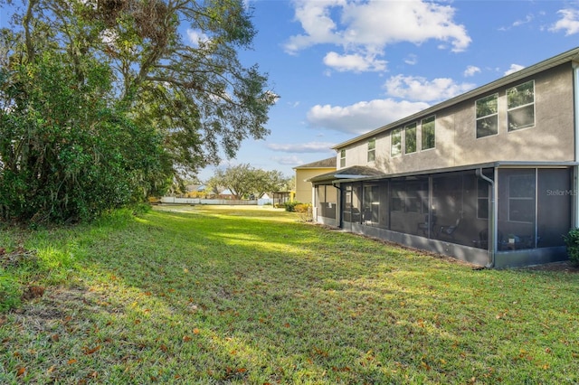 2212 Valterra Vista Way, Valrico, FL 33594 - view of grassy yard with a sunroom