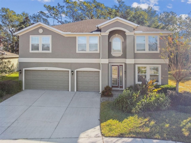 view of front of home featuring a garage