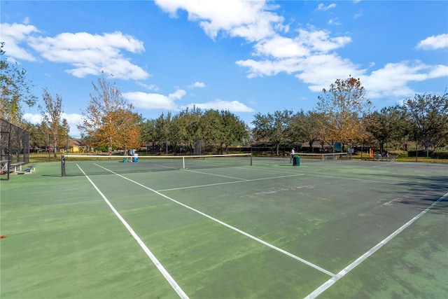 view of tennis court