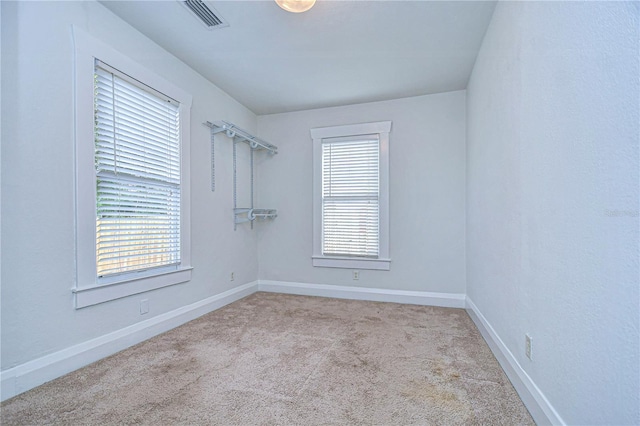 view of carpeted empty room