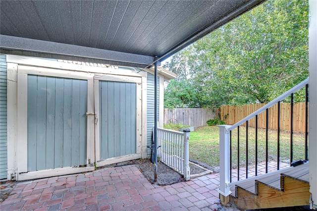 view of outbuilding