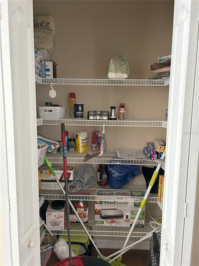 view of pantry