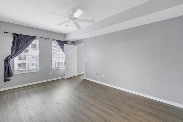 501 Knights Run Ave Unit 2308, Tampa, FL 33602 - unfurnished room with hardwood / wood-style floors and ceiling fan