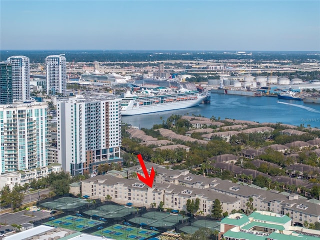501 Knights Run Ave Unit 2308, Tampa, FL 33602 - bird's eye view featuring a water view
