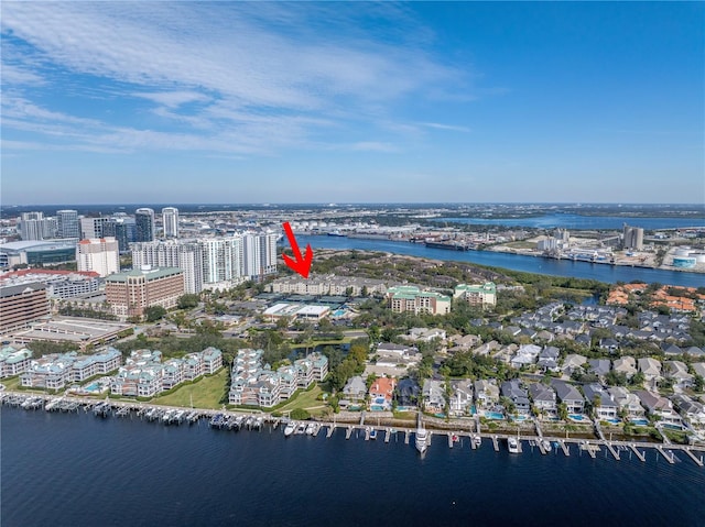 501 Knights Run Ave Unit 2308, Tampa, FL 33602 - aerial view with a water view