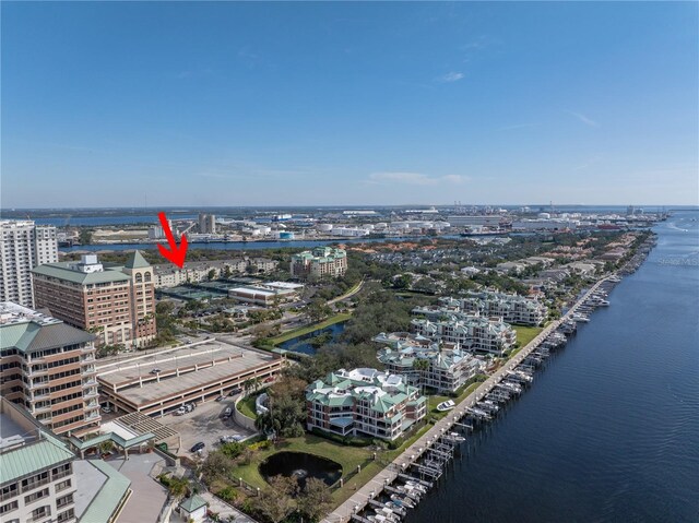 501 Knights Run Ave Unit 2308, Tampa, FL 33602 - aerial view with a water view