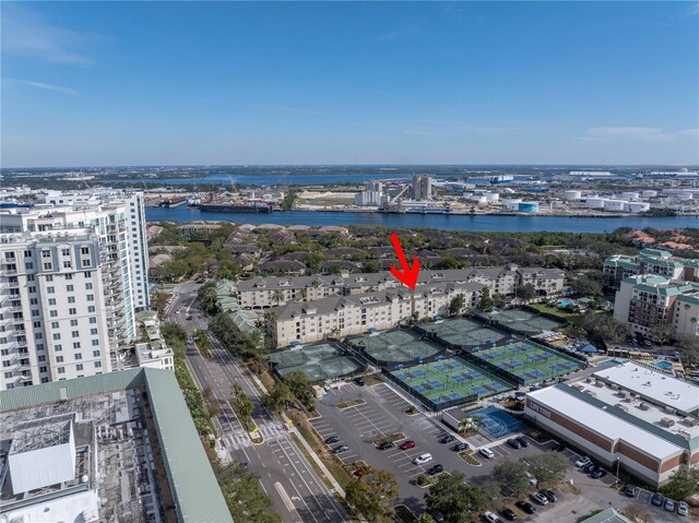 501 Knights Run Ave Unit 2308, Tampa, FL 33602 - bird's eye view with a water view