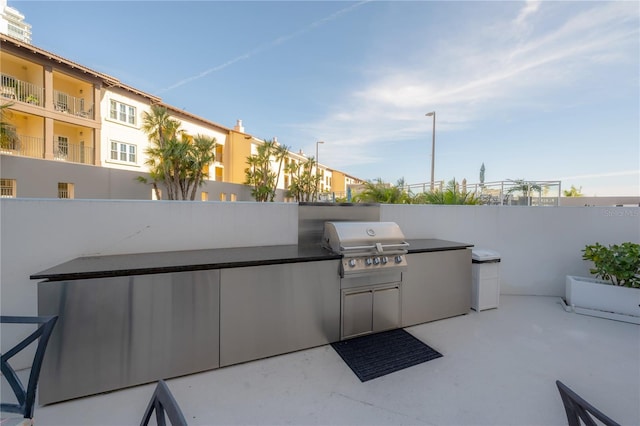 view of patio / terrace featuring area for grilling