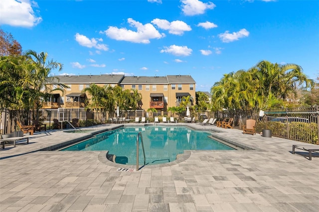 view of pool with a patio