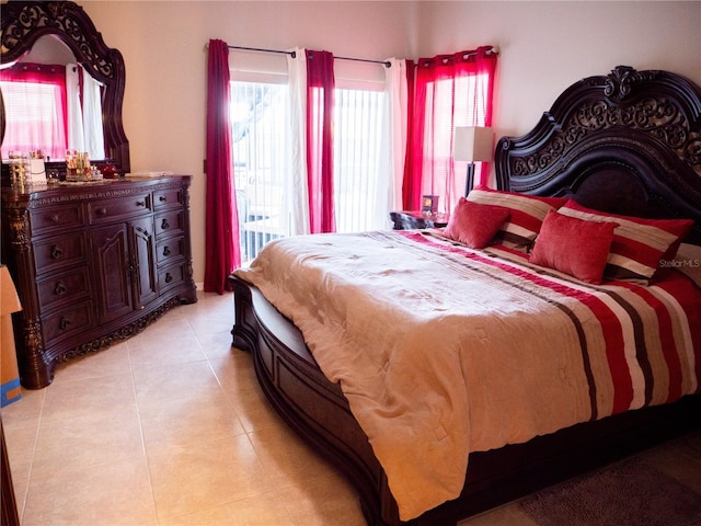 view of tiled bedroom