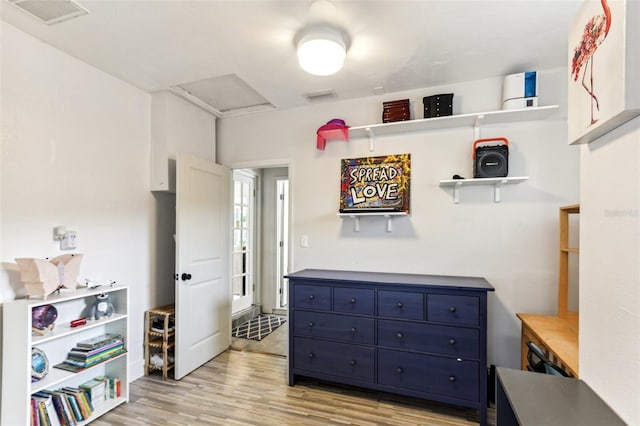 interior space featuring light hardwood / wood-style flooring