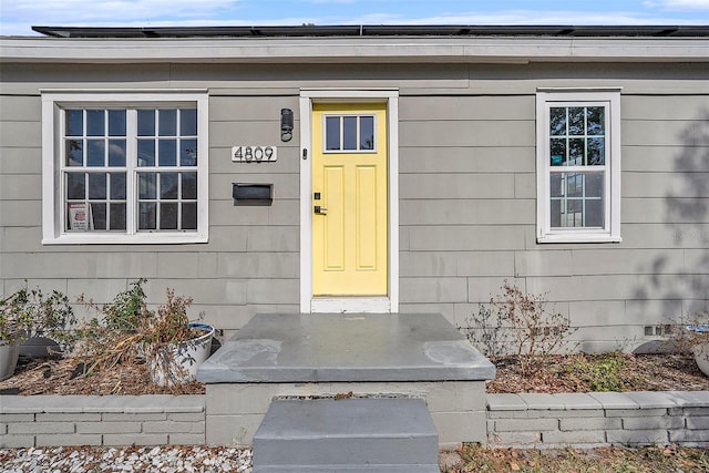 view of property entrance