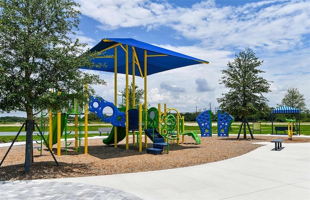 view of jungle gym