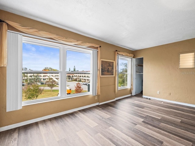 empty room with wood-type flooring