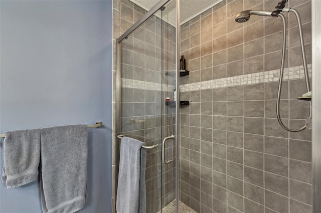 bathroom featuring walk in shower