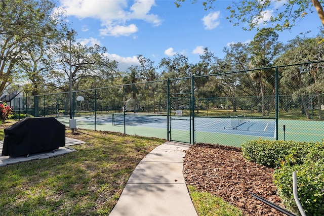 view of tennis court