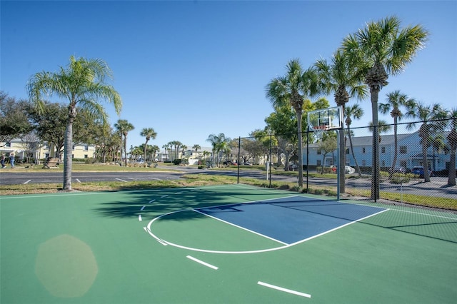 view of sport court