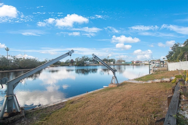 view of water feature