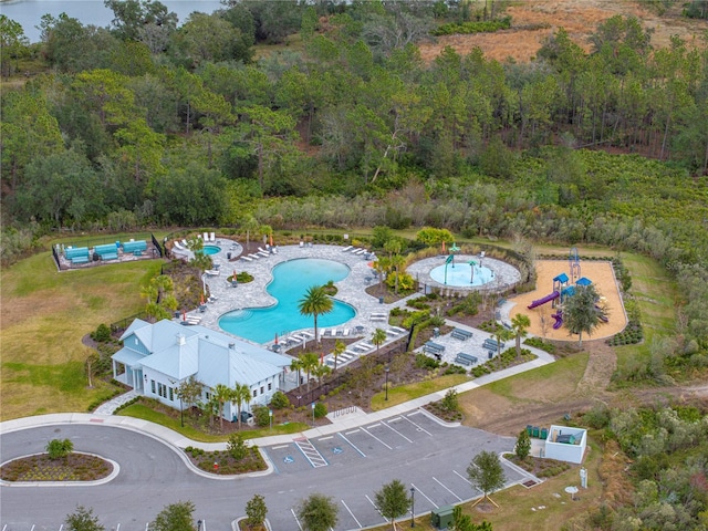 birds eye view of property