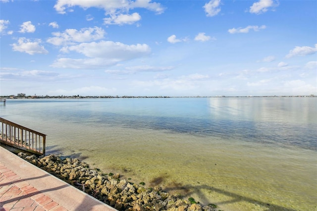 view of water feature