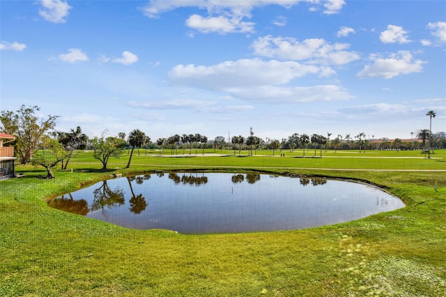 view of water feature