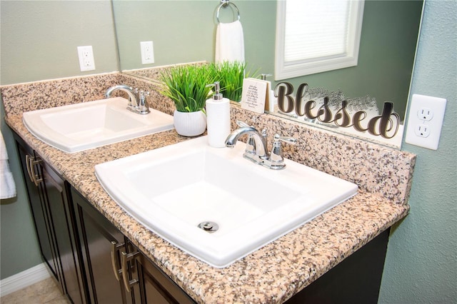 bathroom featuring vanity