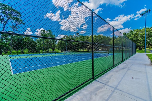 view of tennis court