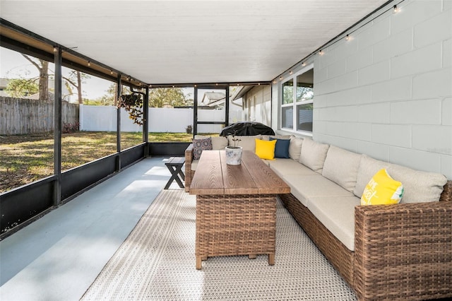 view of sunroom / solarium