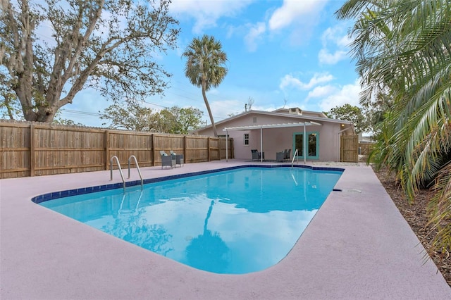 view of pool with a patio area