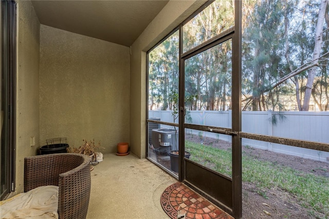 view of sunroom