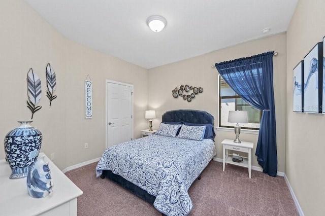 bedroom featuring carpet flooring